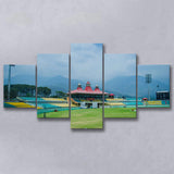 Dharamsala Cricket Stadium, Stadium Canvas, Sport Art, Large Canvas, Multi Panels, Canvas Prints Wall Art Decor