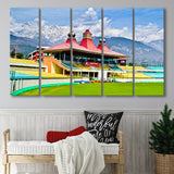 Dharamsala Stadium, Stadium Canvas, Sport Art, Gift for him, Multi Panels B, Canvas Prints Wall Art Decor
