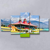 Dharamsala Stadium, Stadium Canvas, Sport Art, Large Canvas, Multi Panels, Canvas Prints Wall Art Decor
