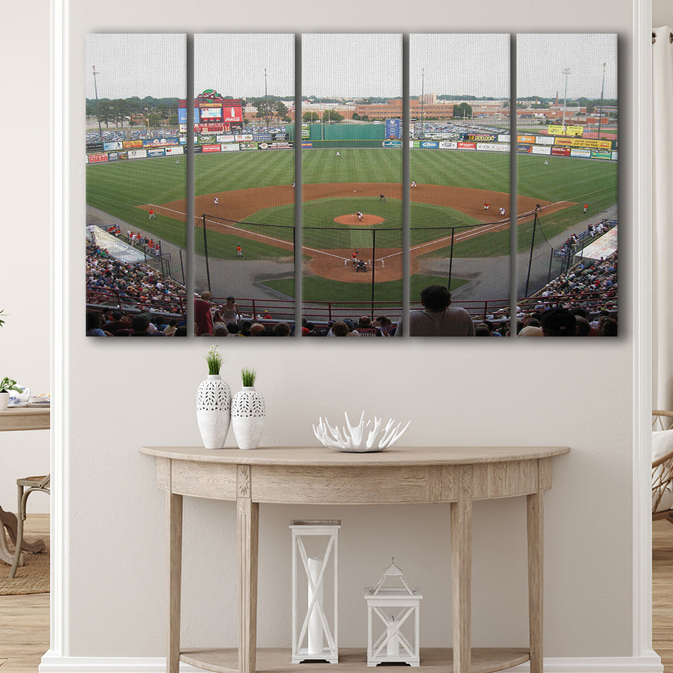 Diamond Stadium, Stadium Canvas, Sport Art, Gift for him, Multi Panels B, Canvas Prints Wall Art Decor