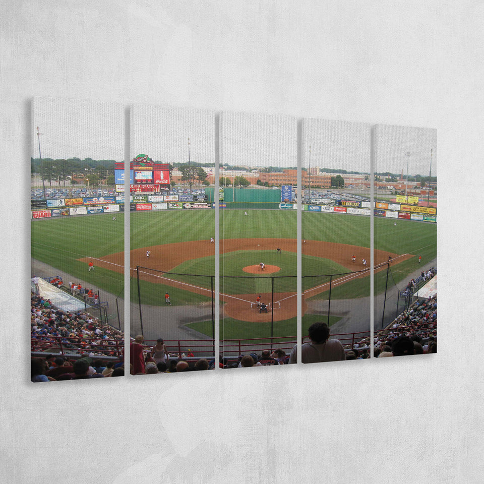 Diamond Stadium, Stadium Canvas, Sport Art, Gift for him, Multi Panels B, Canvas Prints Wall Art Decor