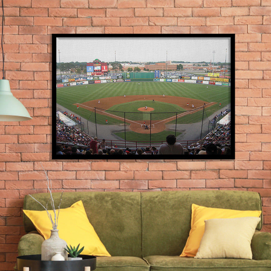 Diamond Stadium, Stadium Canvas, Sport Art, Gift for him, Framed Art Prints Wall Art Decor, Framed Picture
