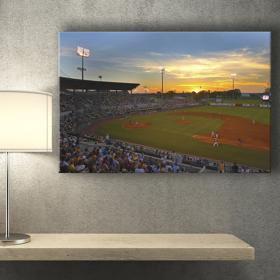 Diamond Stadium at Sunset, Stadium Canvas, Sport Art, Gift for him, Fan Gift, Canvas Prints Wall Art Decor