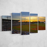 Diamond Stadium at Sunset, Stadium Canvas, Sport Art, Large Canvas, Multi Panels, Canvas Prints Wall Art Decor