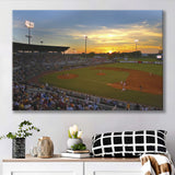 Diamond Stadium at Sunset, Stadium Canvas, Sport Art, Gift for him, Fan Gift, Canvas Prints Wall Art Decor