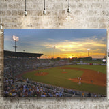 Diamond Stadium at Sunset, Stadium Canvas, Sport Art, Gift for him, Fan Gift, Canvas Prints Wall Art Decor
