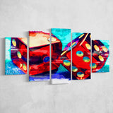 Dice 5 Pieces Canvas Prints Wall Art Decor - Painting Canvas, Mixed Canvas, Multi Panels