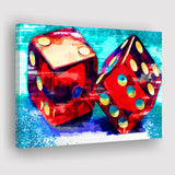 Dice Canvas Prints Wall Art Decor - Painting Canvas, Art Print, Home Decor, Ready to Hang