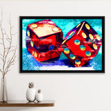 Dice Framed Canvas Prints Wall Art Decor - Painting Canvas, Framed Picture, Home Decor