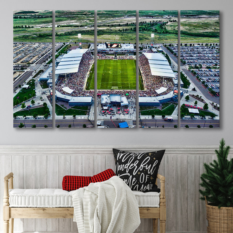 Dicks Sporting Goods Park, Stadium Canvas, Sport Art, Gift for him, Multi Panels B, Canvas Prints Wall Art Decor