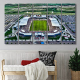 Dicks Sporting Goods Park, Stadium Canvas, Sport Art, Gift for him, Multi Panels B, Canvas Prints Wall Art Decor