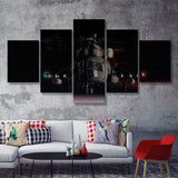 Digital Combat Simulator Mi 8Mtv2 Magnificent Eight Belsimtek 5 Piece Canvas Prints Wall Art Decor - Painting Canvas, Multi Panels