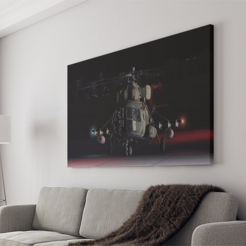 Digital Combat Simulator Mi 8Mtv2 Magnificent Eight Belsimtek Canvas Prints Wall Art Decor - Painting Canvas, Art Prints, Ready to Hang