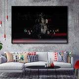 Digital Combat Simulator Mi 8Mtv2 Magnificent Eight Belsimtek Framed Canvas Prints Wall Art Decor - Painting Canvas, Black Framed Picture