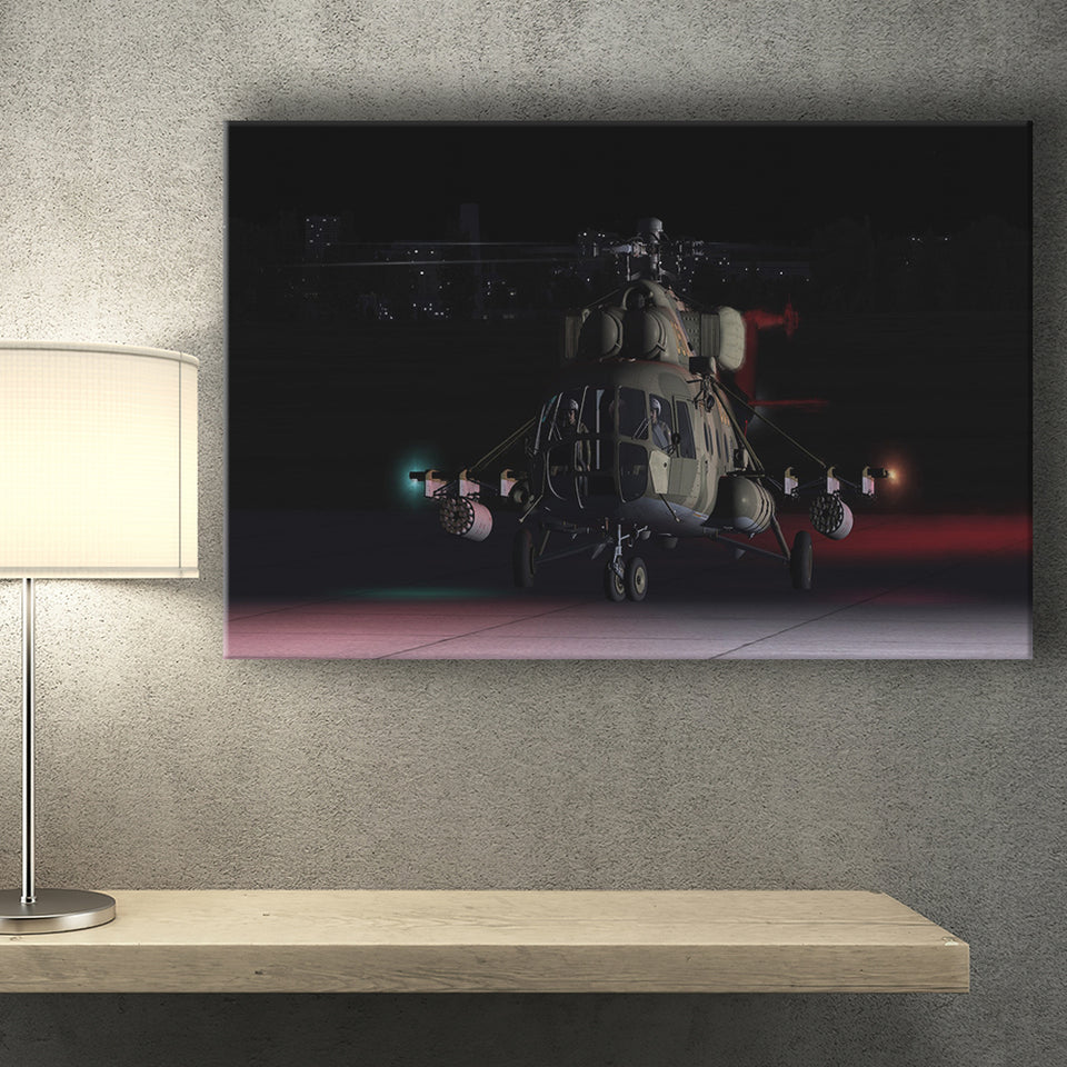 Digital Combat Simulator Mi 8Mtv2 Magnificent Eight Belsimtek Canvas Prints Wall Art Decor - Painting Canvas, Art Prints, Ready to Hang