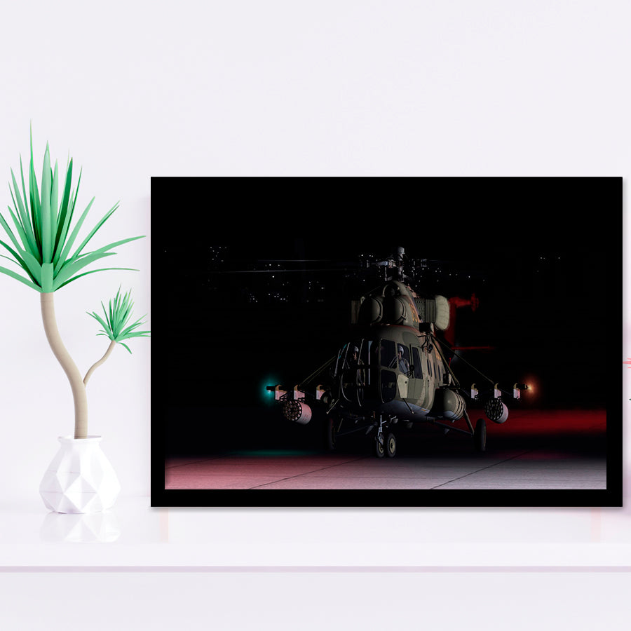 Digital Combat Simulator Mi 8Mtv2 Magnificent Eight Belsimtek Framed Art Prints Wall Decor - Painting Art, Framed Picture, Ready to Hang