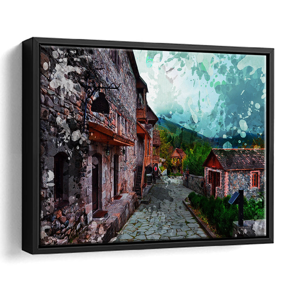 Dilijan Downtown Armenia Framed Canvas Prints Wall Art Decor - Painting Canvas, Framed Picture, Home Decor