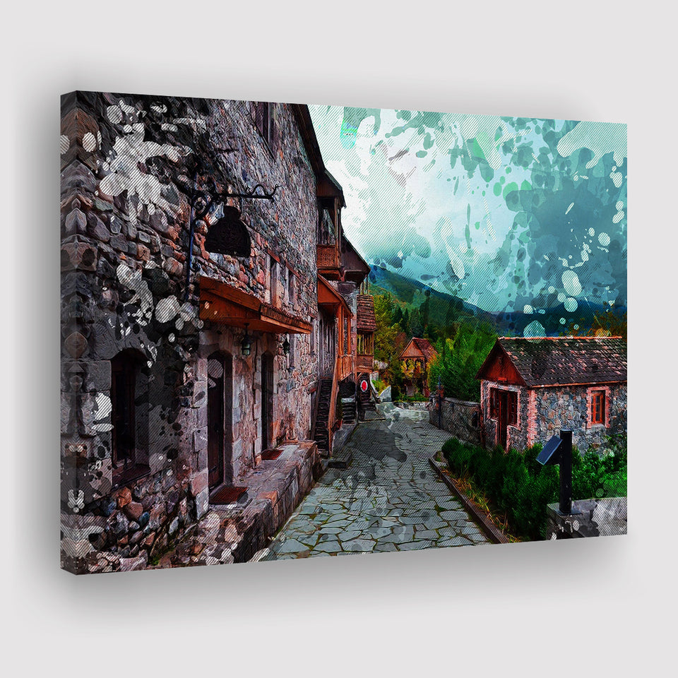 Dilijan Downtown Armenia Canvas Prints Wall Art Decor - Painting Canvas, Art Print, Home Decor, Ready to Hang