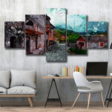 Dilijan Downtown Armenia 5 Pieces Canvas Prints Wall Art Decor - Painting Canvas, Mixed Canvas, Multi Panels
