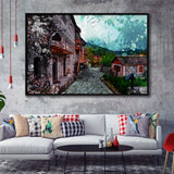 Dilijan Downtown Armenia Framed Canvas Prints Wall Art Decor - Painting Canvas, Framed Picture, Home Decor
