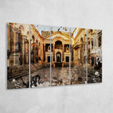 Diocletian'S Palace, Split, Split Painting, Multi Panels, 5 Pieces B, Canvas Prints Wall Art Home Decor,X Large Canvas