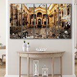 Diocletian'S Palace, Split, Split Painting, Multi Panels, 5 Pieces B, Canvas Prints Wall Art Home Decor,X Large Canvas