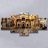 Diocletian'S Palace, Split, Split Painting, Multi Panels, 5 Pieces, Canvas Prints Wall Art Home Decor