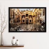 Diocletian'S Palace, Split, Split Painting, Framed Canvas Prints Wall Art Home Decor,Floating Frame, Ready to Hang