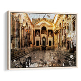 Diocletian'S Palace, Split, Split Painting, Framed Canvas Prints Wall Art Home Decor,Floating Frame, Ready to Hang