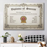 Diplomap Of Success Canvas Prints Wall Art - Painting Canvas,Office Business Motivation Art, Wall Decor