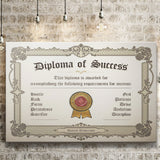 Diplomap Of Success Canvas Prints Wall Art - Painting Canvas,Office Business Motivation Art, Wall Decor