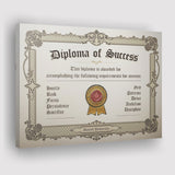 Diplomap Of Success Canvas Prints Wall Art - Painting Canvas,Office Business Motivation Art, Wall Decor