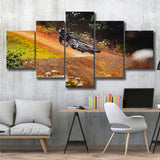 Dirt Bike Canvas Art, Motocross Multi Panels,Canvas Prints Wall Art Home Decor