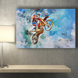 Dirt Bike Jump Canvas Prints Wall Art Decor - Painting Canvas, Art Print, Home Decor, Ready to Hang