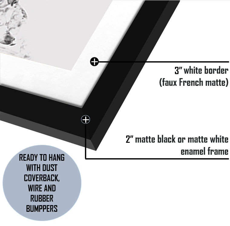 Dissolve Me-Black and white Art, Art Print, Plexiglass Cover