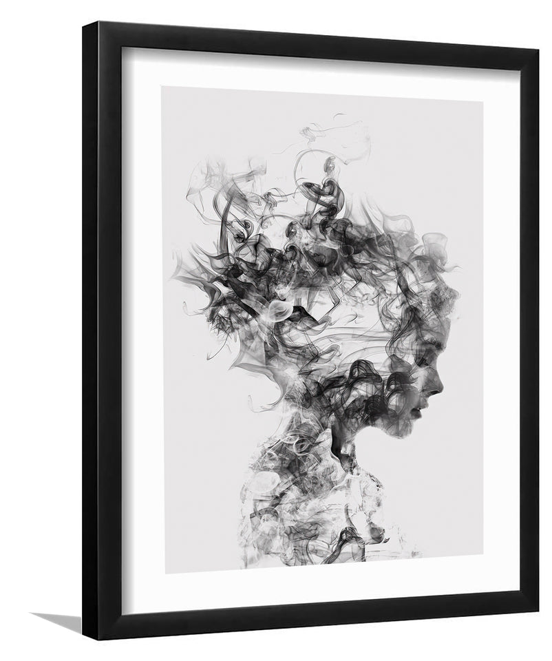 Dissolve Me-Black and white Art, Art Print, Plexiglass Cover
