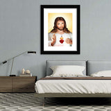 Divine Mercy of the Sacred Heart - Framed Prints, Painting Art, Art Print, Framed Art, Black Frame