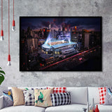 Docklands Stadium,Nightscapes, Melbourne Art Prints Wall Decor - Painting Prints, Wall Art, Fan Gift, For Sale