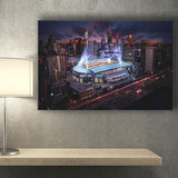Docklands Stadium,Nightscapes, Melbourne Canvas Prints Wall Art - Painting Canvas, Wall Decor, Fan Gift, Art Prints