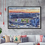 Dodger Stadium Los Angeles Dodgers Watercolor, Sport Prints Fan Gift, Framed Art Prints Wall Art Decor