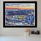 Dodger Stadium Los Angeles Dodgers Watercolor, Sport Prints Fan Gift, Framed Art Prints Wall Art Decor