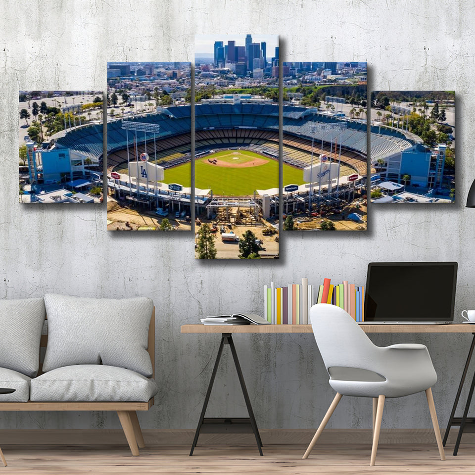 Dodger Stadium Aerial View, Stadium Canvas, Sport Art, Large Canvas, Multi Panels, Canvas Prints Wall Art Decor