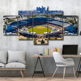 Dodger Stadium Aerial View, Stadium Canvas, Sport Art, Large Canvas, Multi Panels, Canvas Prints Wall Art Decor