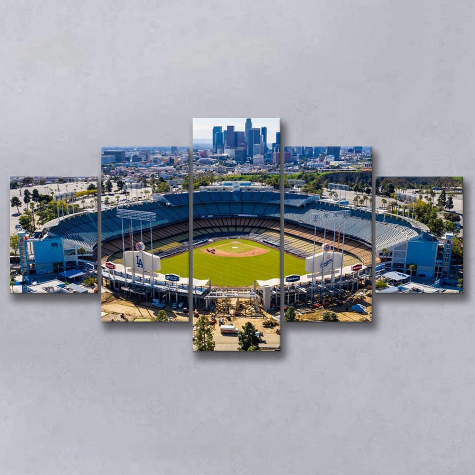Dodger Stadium Aerial View, Stadium Canvas, Sport Art, Large Canvas, Multi Panels, Canvas Prints Wall Art Decor