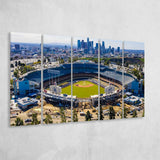 Dodger Stadium Aerial View, Stadium Canvas, Sport Art, Gift for him, Multi Panels B, Canvas Prints Wall Art Decor