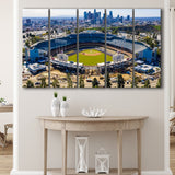 Dodger Stadium Aerial View, Stadium Canvas, Sport Art, Gift for him, Multi Panels B, Canvas Prints Wall Art Decor