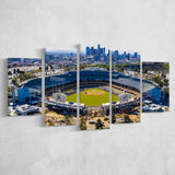 Dodger Stadium Aerial View, Stadium Canvas, Sport Art, Large Canvas, Multi Panels, Canvas Prints Wall Art Decor