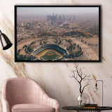 Dodger Stadium Framed Canvas Prints Los Angeles Dodgers Wall Art,Sport Stadium Art Prints, Fan Gift