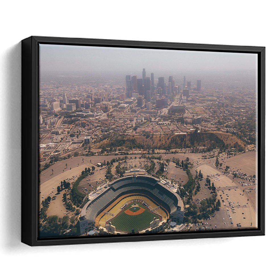 Dodger Stadium Framed Canvas Prints Los Angeles Dodgers Wall Art,Sport Stadium Art Prints, Fan Gift