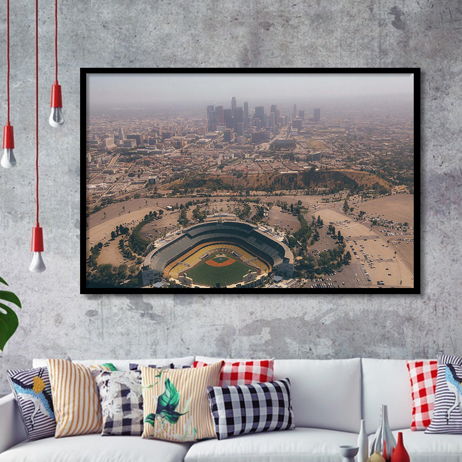 Dodger Stadium Art Prints Los Angeles Dodgers Wall Art,Sport Stadium Art Prints, Fan Gift, Wall Decor